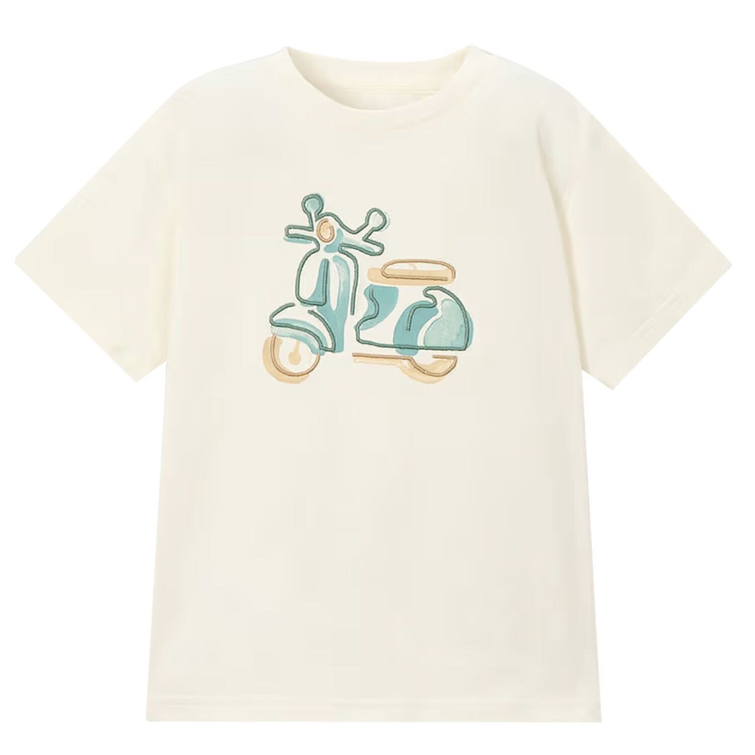 Boys Ivory Motorbike T-Shirt, 1, hi-res