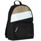 حقيبة ظهر أولاد بالشعار باللون الاسود, 1, hi-res