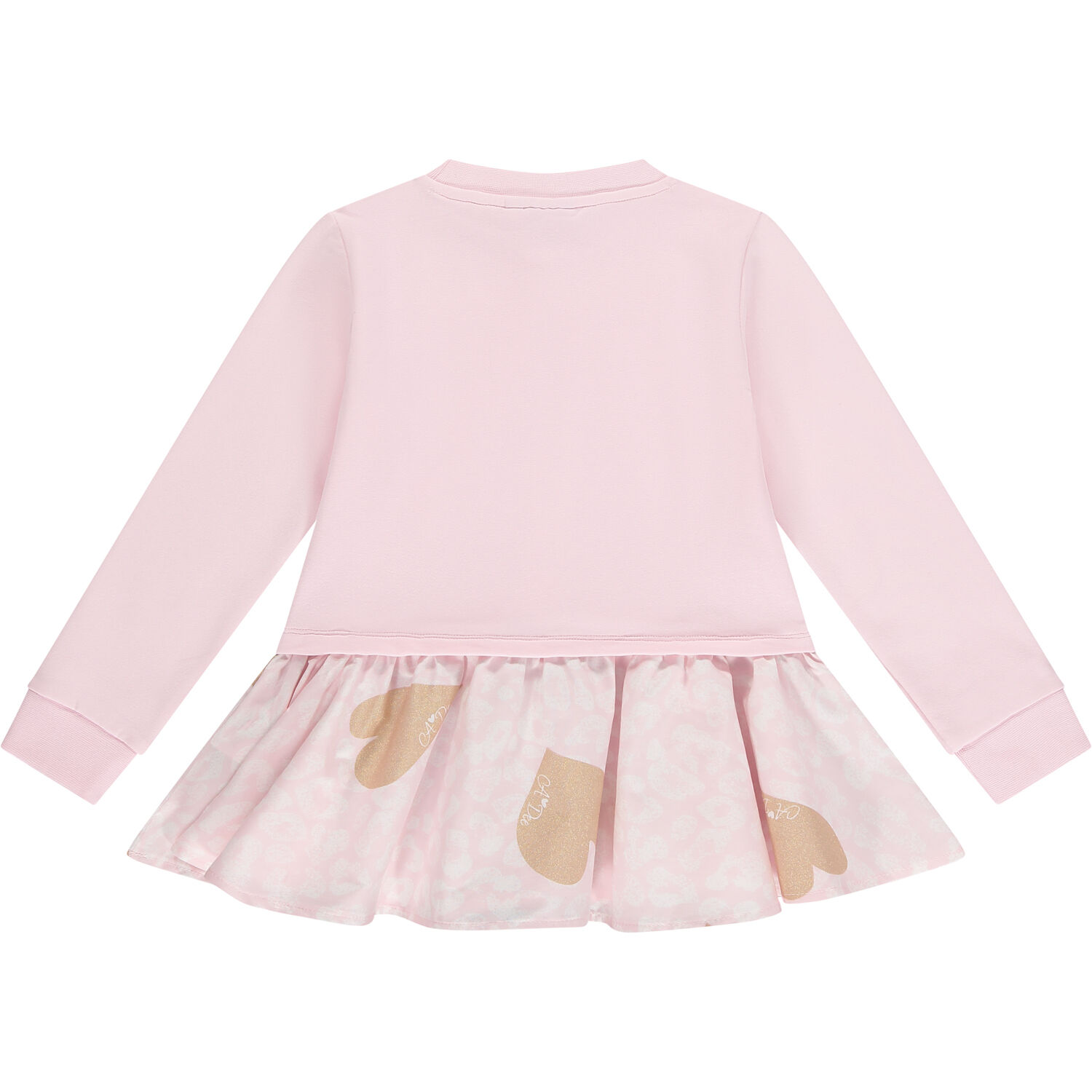 طقم ليغينز بالشعار باللون الزهري , 1, hi-res