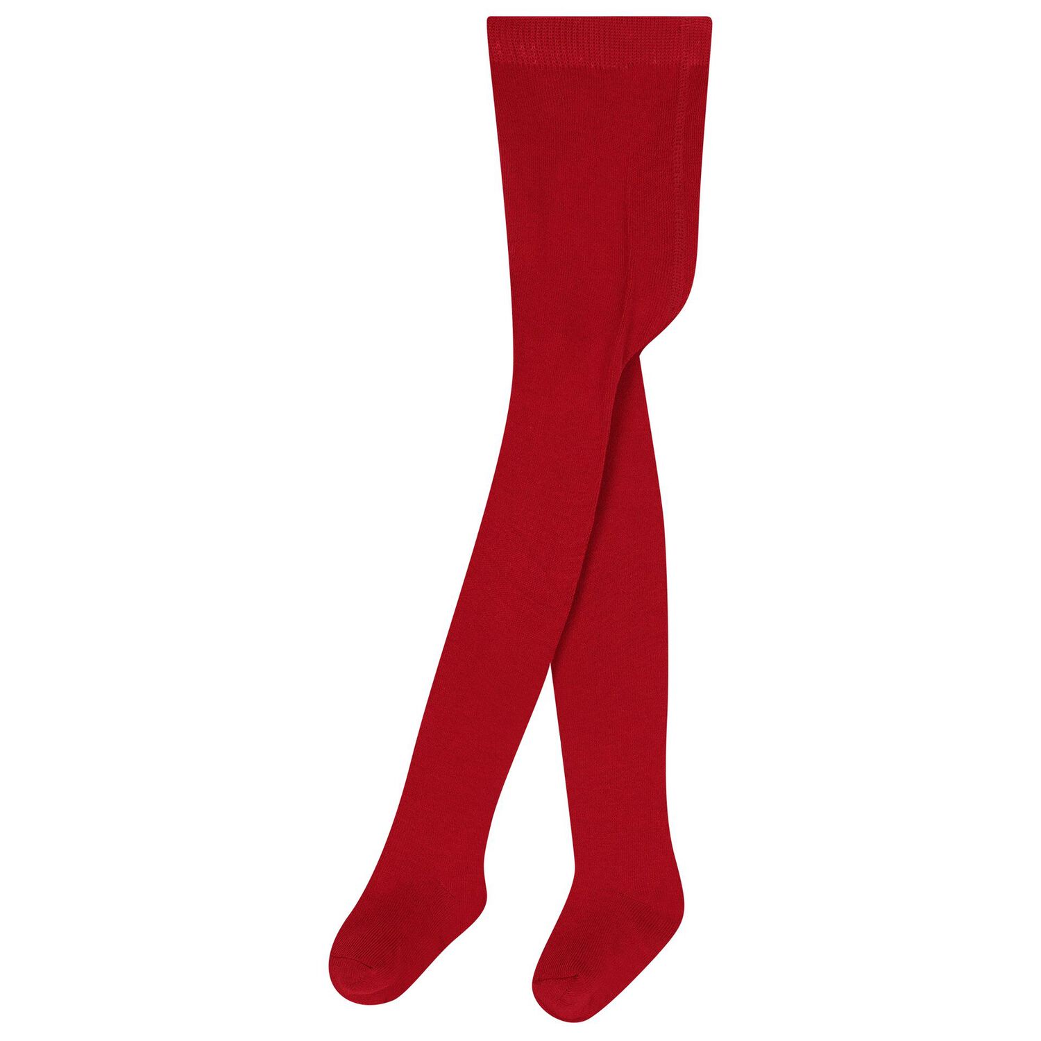 Baby Girls Red Knitted Tights, 4, hi-res
