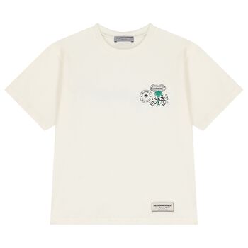 Ivory Logo Saudi Oversized Fit T-Shirt