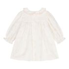 Baby Girls Ivory & Pink Dress, 1, hi-res