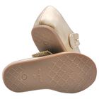 Younger Girls Gold Patent Leather Shoes, 2, hi-res