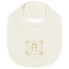 مريلة أطفال بشعار باللون عاجي وذهبي, 1, hi-res