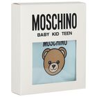 Blue Teddy Bear Logo Hat & Bib Gift Set, 4, hi-res