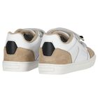 Boys White Logo Trainers, 1, hi-res