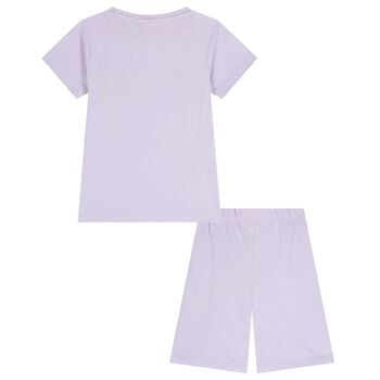 Girls Purple Hello Kitty Shorts Set