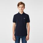 Boys Navy Blue Logo Polo Shirt, 3, hi-res
