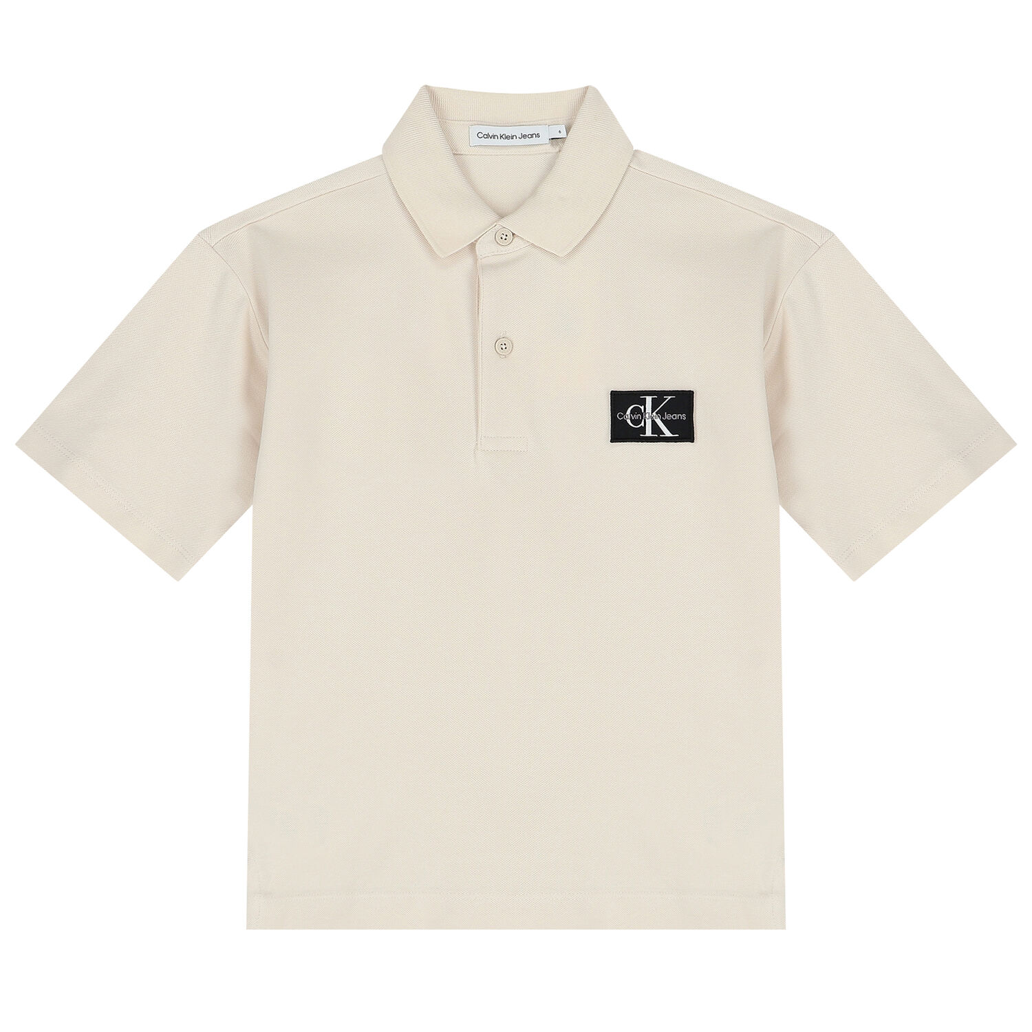 Boys Ivory Logo Polo Shirt, 1, hi-res