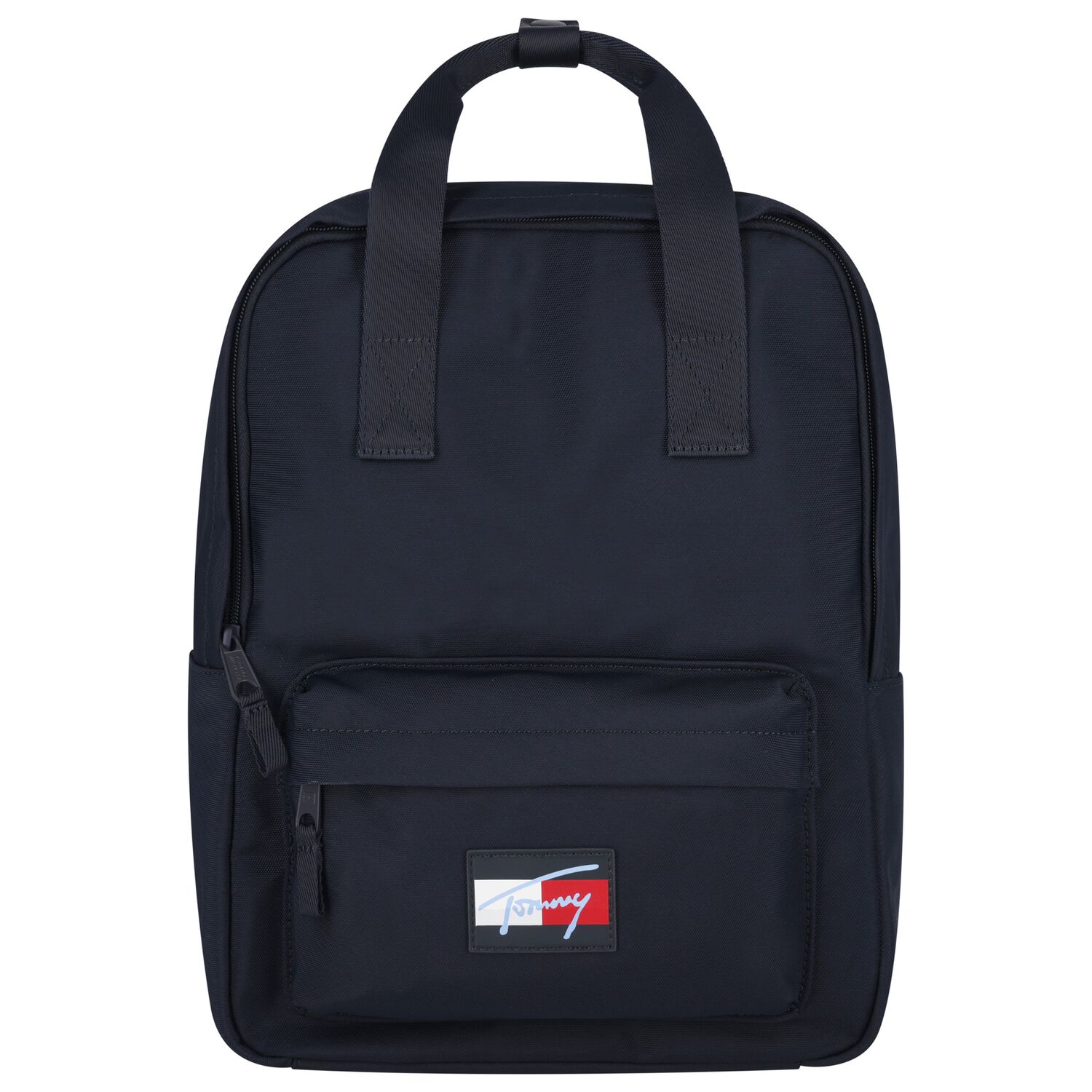 Boys Navy Blue Logo Backpack, 1, hi-res