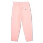 Girls Pink Logo Joggers, 2, hi-res