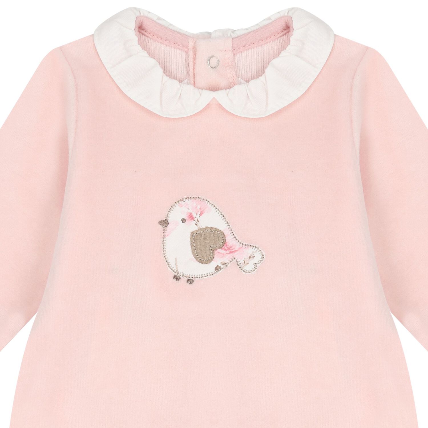 Baby Girls Ivory & Pink Babygrows ( 2-Pack ), 1, hi-res