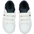 حذاء رياضى أولاد بالشعار باللون الابيض, 1, hi-res