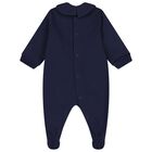 Navy Blue Teddy Bear Logo Babygrow Gift Set, 5, hi-res