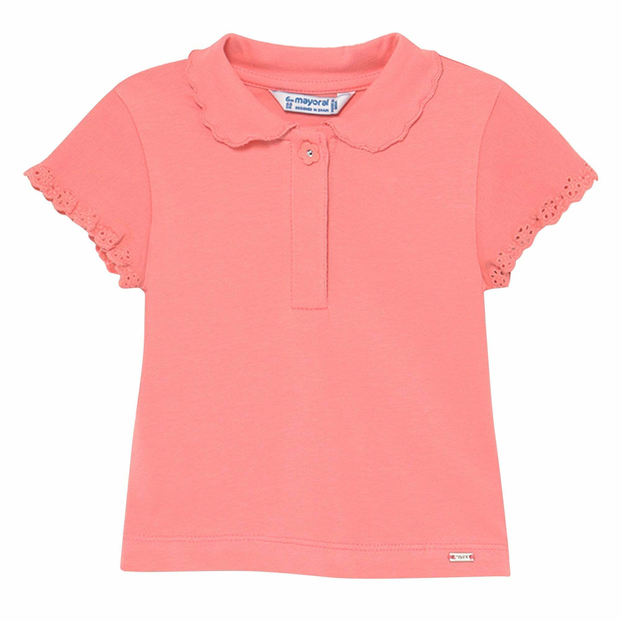 Girls pink polo shirt on sale