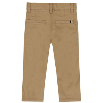 Younger Boys Beige Chino Trousers