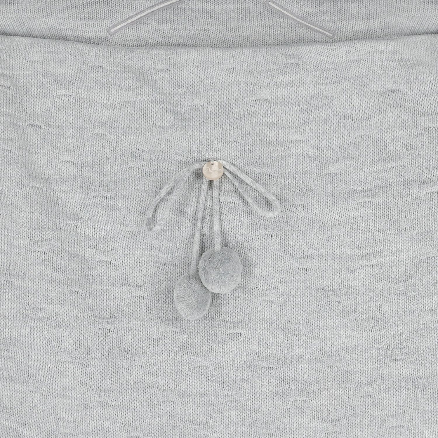 مدس اطفال محبوك باللون الرمادى , 2, hi-res