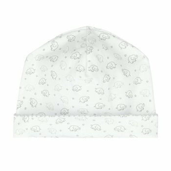 Elephant Print Baby Hat