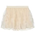 تنورة بنات تول باللون العاجي, 3, hi-res