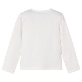 Girls White Dolls Long Sleeve Top