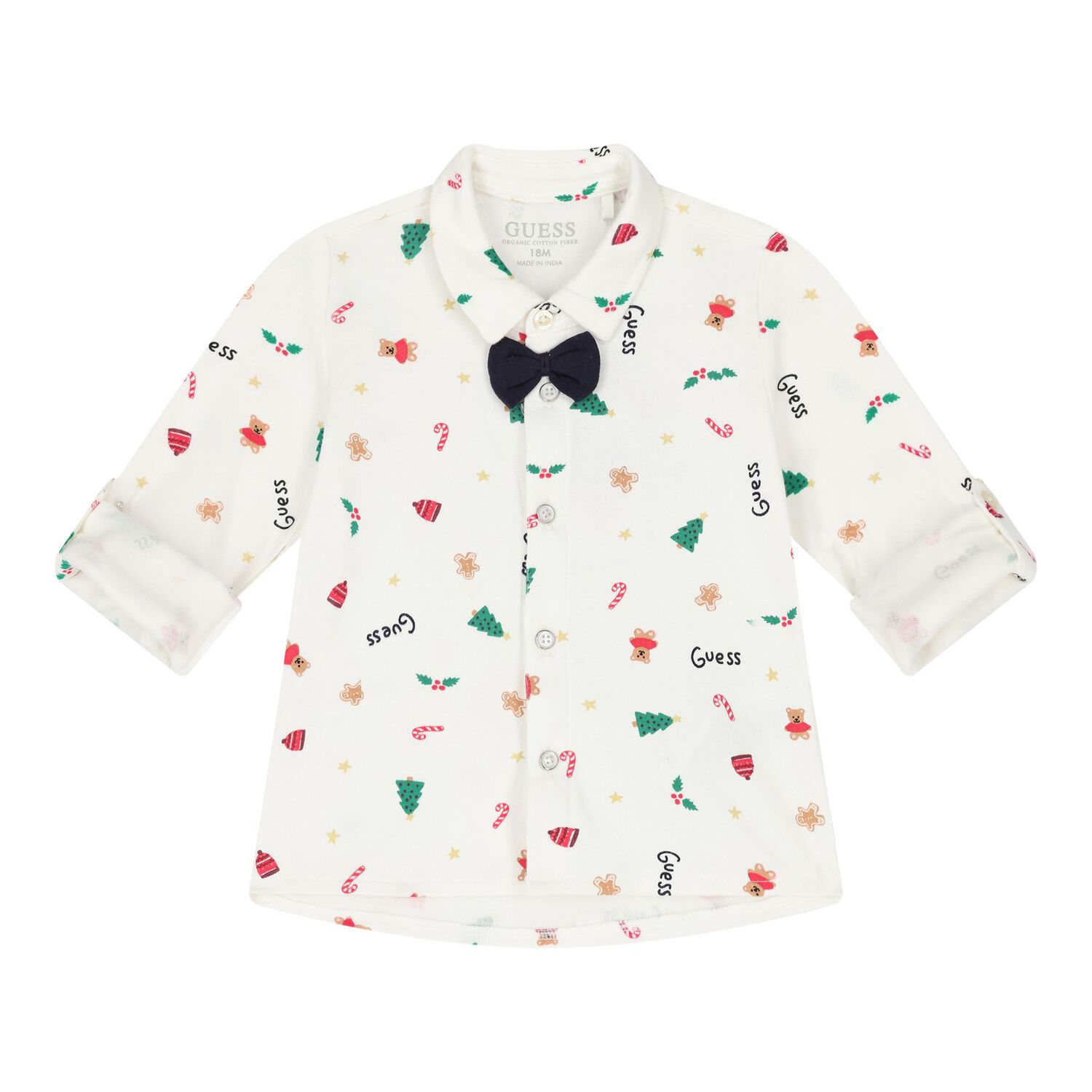 Baby Boys Ivory & Red Festive Trousers Set, 1, hi-res