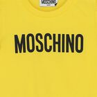 فستان بنات بالشعار باللون الأصفر, 1, hi-res