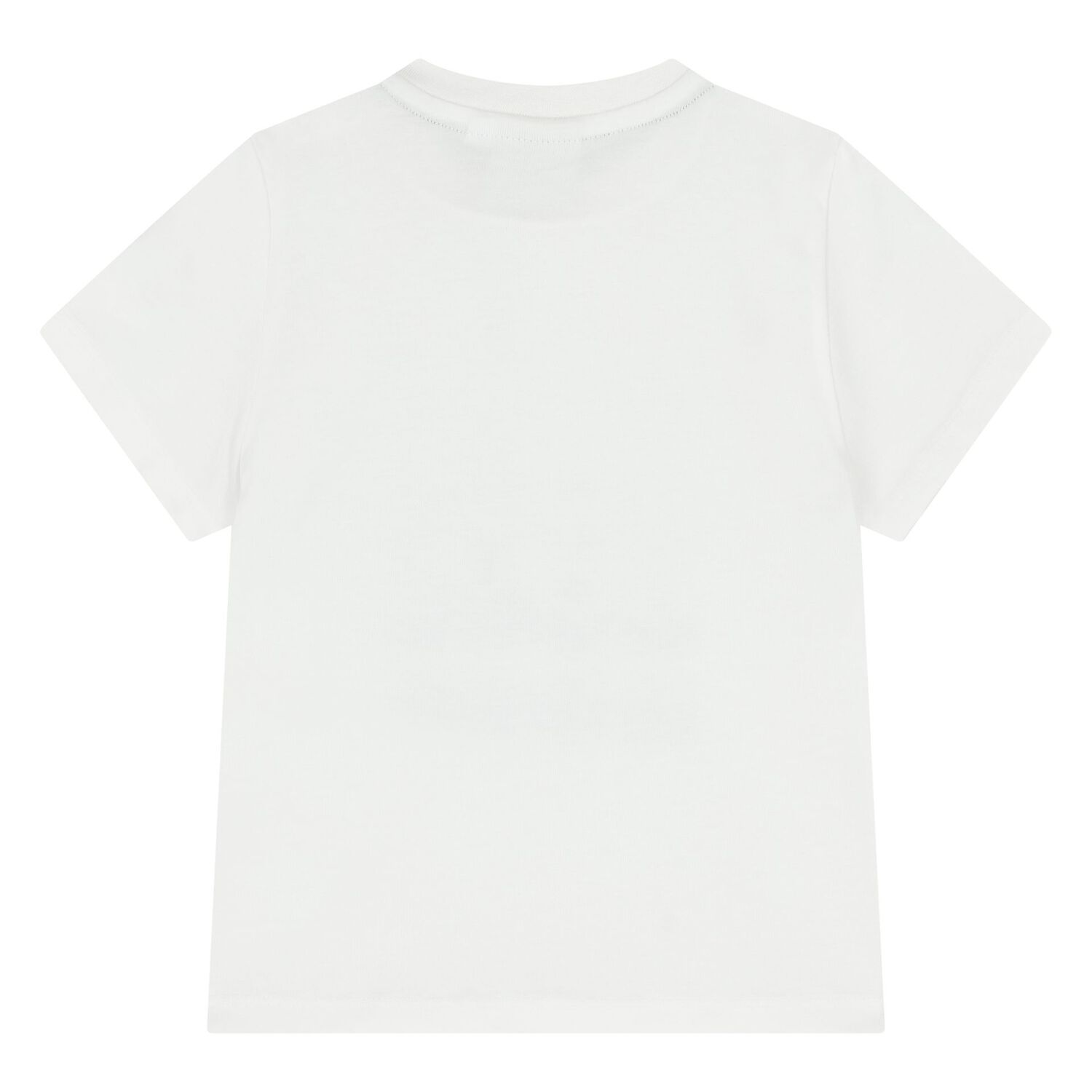 Younger Boys White Logo T-Shirt, 1, hi-res