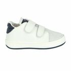 Boys White & Navy Trainers, 1, hi-res
