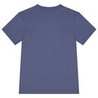 Boys Navy Blue Varsity Logo T-Shirt, 1, hi-res