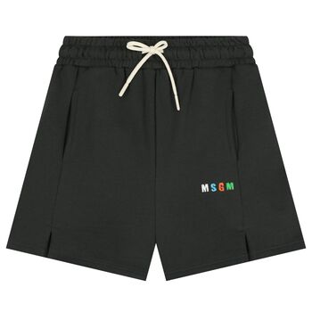 Boys Black Logo Shorts