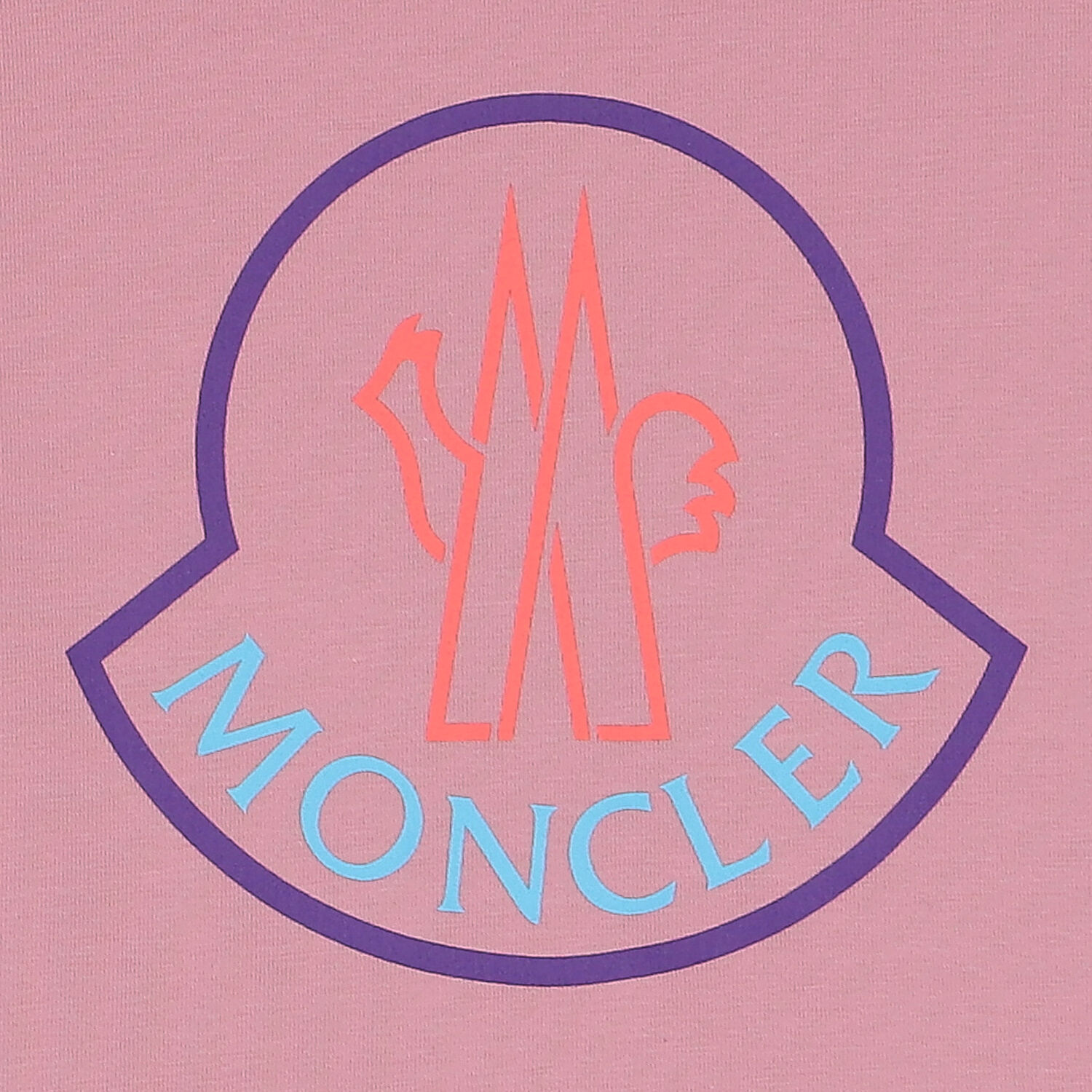 توب باكمام طويلة بالشعار باللون الوردي, 1, hi-res image number null