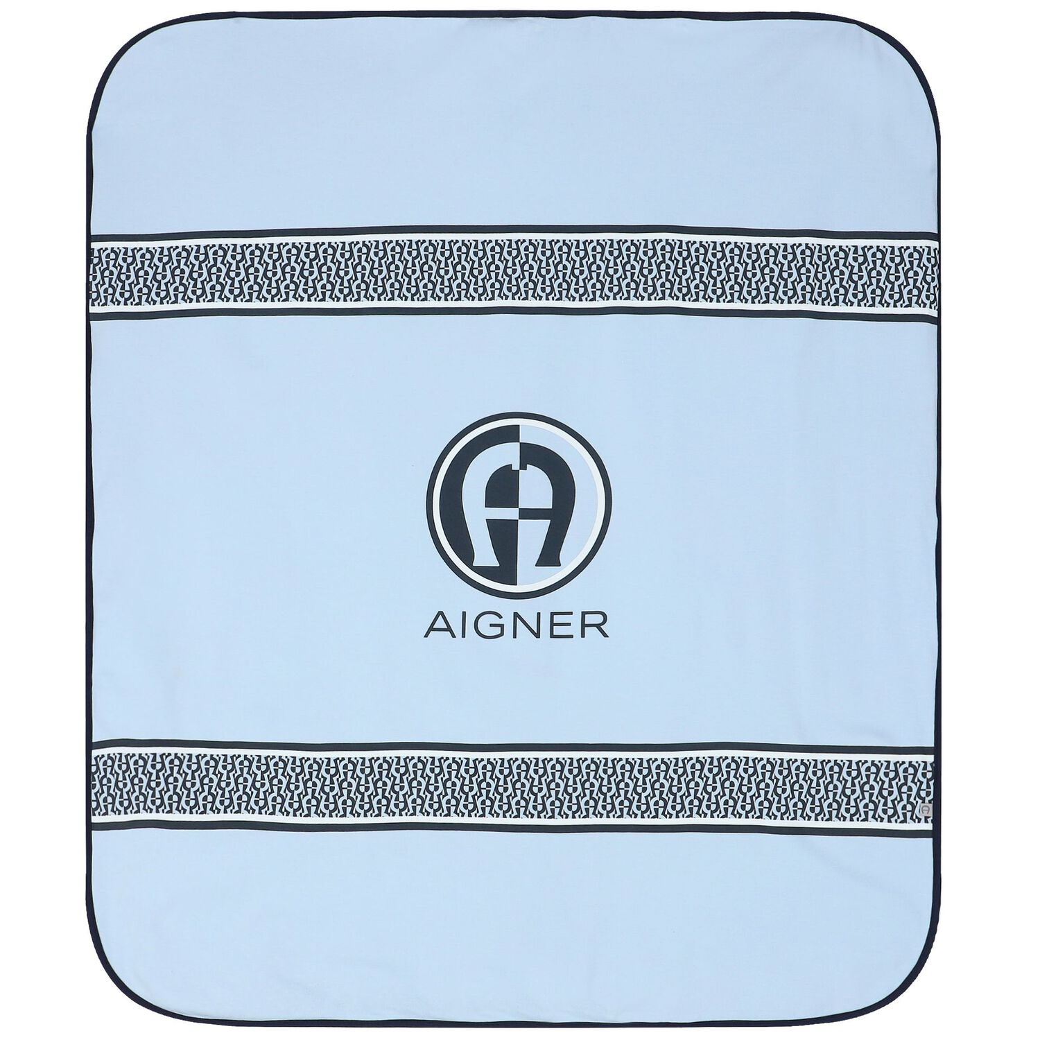 طقم أولاد بالشعار باللون الأزرق والأبيض, 1, hi-res