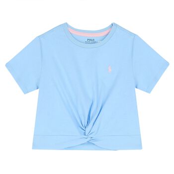 Girls Blue Logo T-Shirt