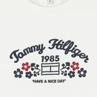 تيشيرت بنات بالشعار باللون الأبيض, 1, hi-res