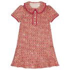 Girls Fuchsia Tweed Dress, 1, hi-res