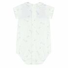 Baby Boys White & Blue Bodysuit, 1, hi-res