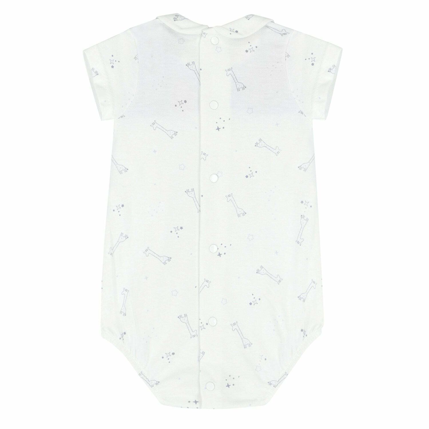 Baby Boys White & Blue Bodysuit, 1, hi-res image number null