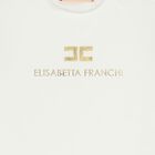 تيشيرت باللون أبيض بشعار للبنات, 1, hi-res