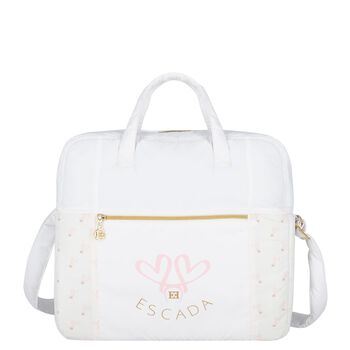 White Logo Baby Changing Bag