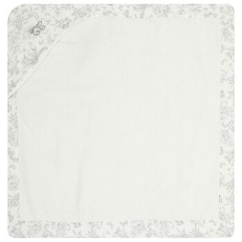Ivory & Grey Toile De Jouy Hooded Towel