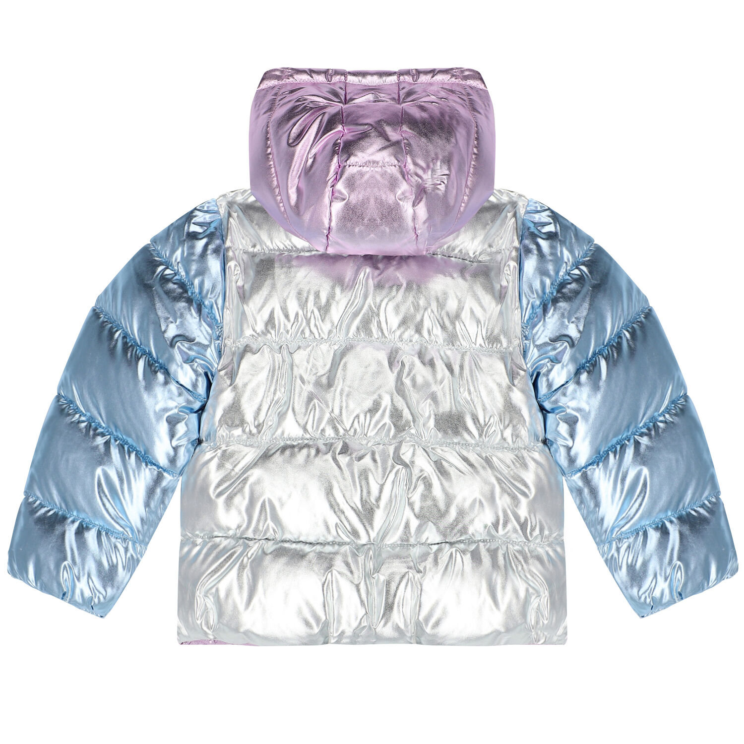 جاكيت بنات مبطن باللون الوردي والأزرق, 1, hi-res