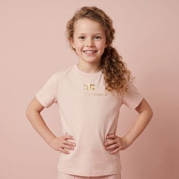 Girls Pink Logo T-Shirt