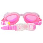 Girls Pink Heart Swimming Goggles, 1, hi-res