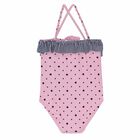 طقم سباحة بناتي باللون الزهري و الاسود, 1, hi-res