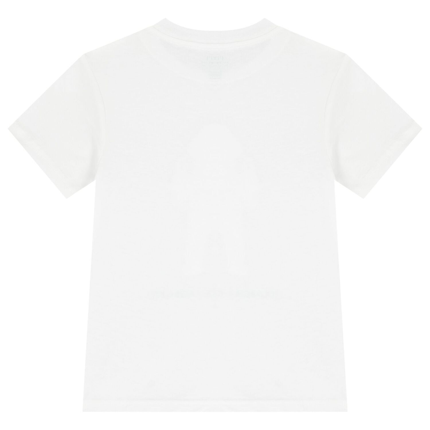 Boys White Cotton Polo Bear & Crab T-Shirt, 1, hi-res image number null