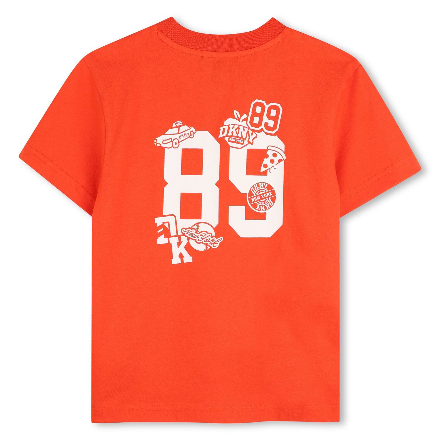 Boys Orange Logo T-Shirt, 1, hi-res