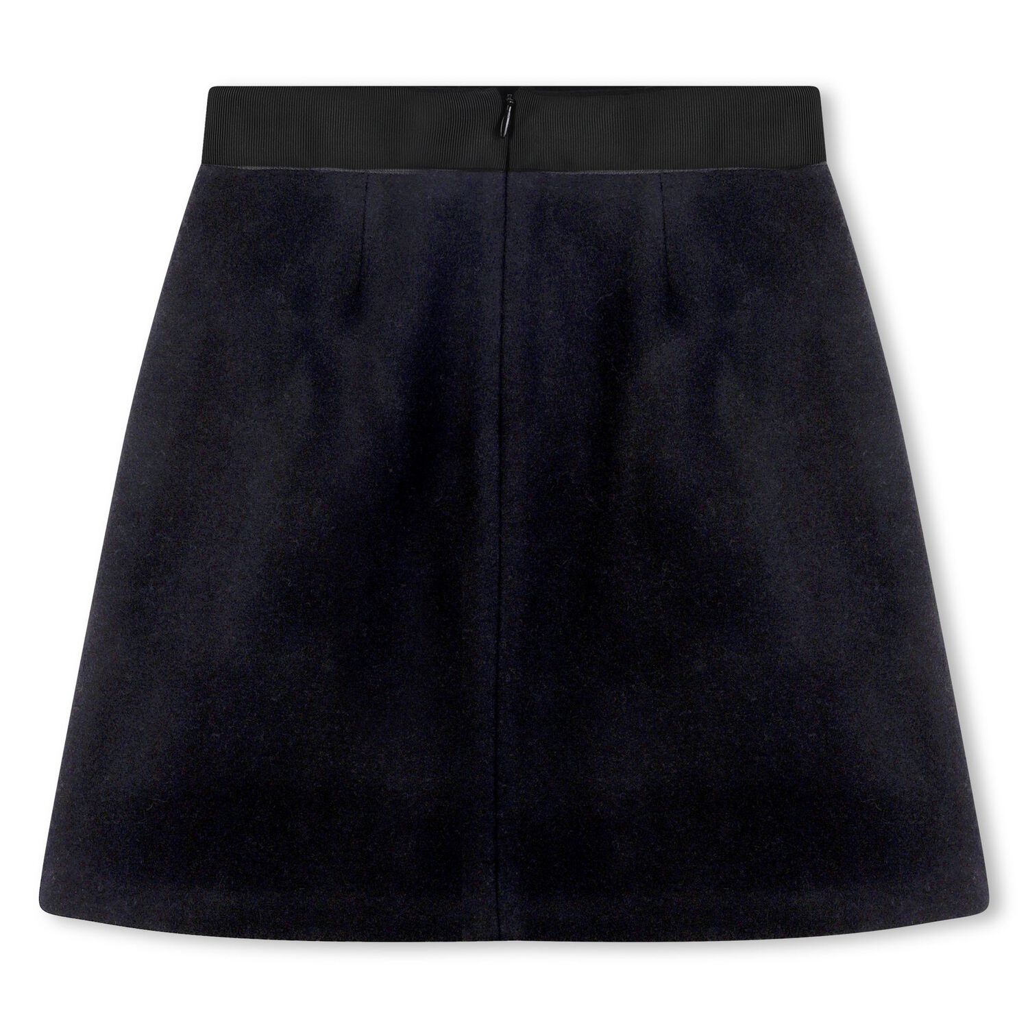 Girls Black Logo Skirt, 1, hi-res