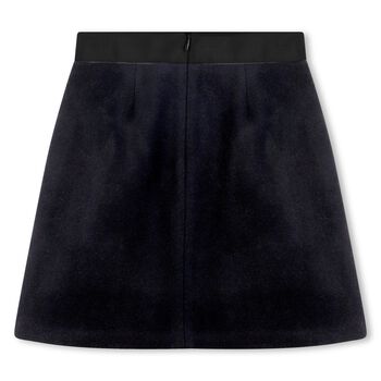 Girls Black Logo Skirt