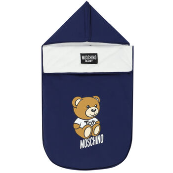 Navy Blue Teddy Bear Logo Baby Nest
