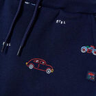 بنطلون رياضي بطبعة باللون الكحلي للأولاد, 1, hi-res